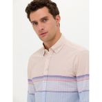 Cacharel Erkek Mavi Slim Fit Uzun Kollu Gömlek 50265469-VR036