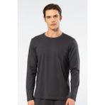 Cacharel Erkek Modal Pamuk Bisiklet Yaka T-shirt 2242/Antrasit - 3XL