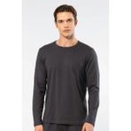 Cacharel Erkek Modal Pamuk Bisiklet Yaka T-shirt 2242/Antrasit