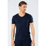 Cacharel Erkek Modal Pamuk V Yaka T-shirt % 50 Modal % 50 Pamuk