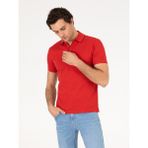 Cacharel Erkek Nar Çiçeği Polo Yaka Slim Fit Basic Merserize T-shirt 50265364-VR039 - XL