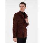 Cacharel Erkek Pas Slim Fit Yün Karışımlı Kaşe Kaban 50293483-VR040