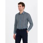 Cacharel Erkek Petrol Slim Fit Uzun Kollu Gömlek 50265454-VR102 - 2XL