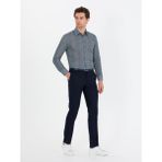 Cacharel Erkek Petrol Slim Fit Uzun Kollu Gömlek 50265454-VR102