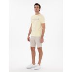 Cacharel Erkek Sarı Regular Fit Bisiklet Yaka Desenli T-Shirt 50301489-VR044 - M