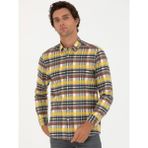 Cacharel Erkek Sarı Regular Fit Uzun Kollu Gömlek 50272909-VR044 - XL