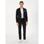 Cacharel Erkek Siyah Slim Fit %100 Keten Pantolon 50306223-VR046