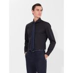 Cacharel Erkek Siyah Slim Fit %100 Pamuk İtalyan Basic Gömlek 50268927-VR046 - 36