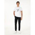 Cacharel Erkek Siyah Slim Fit Beli Lastikli Esnek Kanvas Pantolon 50306188-VR046 - 32 - 33