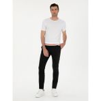 Cacharel Erkek Siyah Slim Fit Kanvas Pantolon 50287105-VR046 - 32 - 30