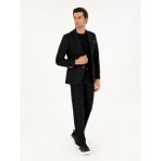 Cacharel Erkek Siyah Slim Fit Kaşmir Karışımlı Takım Elbise 50296763-VR046 - 56 - 6 Drop