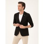 Cacharel Erkek Siyah Slim Fit Pamuk Karışımlı Ceket 50289001-VR046 - 6 Drop - 56