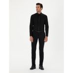 Cacharel Erkek Siyah Slim Fit Pamuk Klasik Gömlek 50285570-VR046 - 42