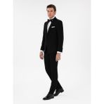 Cacharel Erkek Siyah Slim Fit Şal Yaka Smokin Damatlık 50306126-VR046 - 58 - 6 Drop