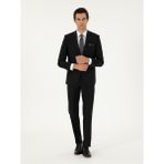 Cacharel Erkek Siyah Slim Fit Takım Elbise 50299348-VR046 - 6 Drop