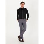 Cacharel Erkek Siyah Slim Fit Uzun Kollu Basic Gömlek 50268503-VR046 - 43