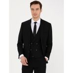 Cacharel Erkek Siyah Slim Fit Yün Ceket 50235704-VR046