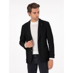 Cacharel Erkek Siyah Slim Fit Yün Karışımlı Blazer Ceket 50290541-VR046 - 6 Drop - 52