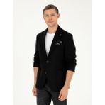 Cacharel Erkek Siyah Slim Fit Yün Karışımlı Blazer Ceket 50296586-VR046 - 6 Drop - 56