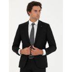 Cacharel Erkek Siyah Slim Fit Yün Karışımlı Klasik Ceket 50277430-VR046 - 48 - 4 Drop