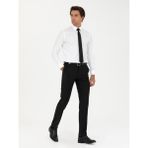 Cacharel Erkek Siyah Slim Fit Yün Karışımlı Kumaş Pantolon 50277428-VR046