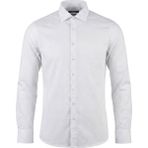 Cacharel Erkek Slim Fit Mikro Nokta Desenli Gömlek - Beyaz - 39