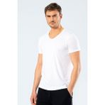 Cacharel Erkek T-Shirt (Slim Fit) Beyaz S