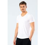 Cacharel Erkek T-Shirt (Slim Fit) Beyaz XXL