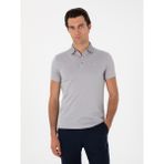 Cacharel Erkek Taş Slim Fit Desenli Polo Yaka T-Shirt 50300690-VR049 - XL