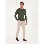 Cacharel Erkek Taş Slim Fit Kanvas Pantolon 50305017-VR049 - 32 - 38