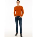 Cacharel Erkek Turuncu Slim Fit Bisiklet Yaka Basic Triko Kazak 50227052-VR051