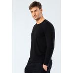 Cacharel Erkek Uzun Kollu T-Shirt 1333/Siyah