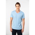 Cacharel Erkek V Yaka T-Shirt 2170/AÇIK Mavi - Açık Mavi