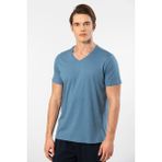 Cacharel Erkek V Yaka T-shirt 2170/İndigo