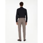 Cacharel Erkek Vizon Slim Fit Kumaş Pantolon 50293330-VR052 - Dropsuz