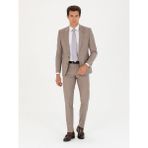 Cacharel Erkek Vizon Slim Fit Takım Elbise 50265092-VR052 - 60 - 6 Drop