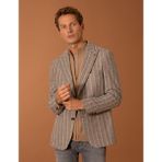 Cacharel Erkek Vizon Slim Fit Yün Karışımlı Klasik Ceket 50272728-VR052 - 56 - 6 Drop