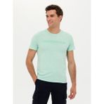 Cacharel Erkek Yesıl Slim Fit Bisiklet Yaka T-Shirt 50266613-VR219