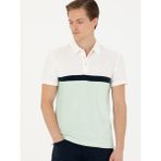 Cacharel Erkek Yeşil Slim Fit Polo Yaka T-Shirt 50283240-VR237 - Mint Yeşili