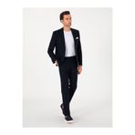 Cacharel Lacivert Slim Fit Yün Karışımlı Klasik Kumaş Pantolon 50314681-VR033