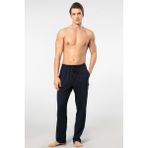 Cacharel Pamuklu Model Kumaş Erkek Alt Pijama - Lacivert - XL