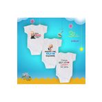 CACTUS COLLECTION DAYI YAZILI BEBEK HEDİYE SET Bebek Body Zıbın 3 LÜ