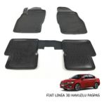 Cadde 55 Tuning 2015+ Fiat Egea Sedan 3D Havuzlu Araca Özel Paspas - Siyah