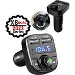 Cadde Outlet Car X8 Araç Fm Transmitter 5.0 Bluetooth Araç Kiti USB Mp3 Sd Kart Çakmaklık Girişli Araba Oto Teyp CAR8X - Siyah