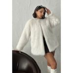 Caddebostan Moda Açık Taş Peluş Kaban Modern Premium Luxury Trend Tasarım Kaban