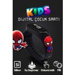 caddeoutlet Akıllı Çocuk Kol Saati Güvenli Led Su Geçirmez Silikon Dokunmatik Süper Kahraman Örümcek Adam