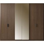 Caddeyıldız Monica 6 Kapılı Gardrop - Kahve - Kahverengi