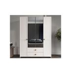 CaddeYıldız Poyraz Gardrop - 4 Kapılı Ekru