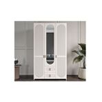 CaddeYıldız Viterbo Gardrop - 3 Kapılı Ekru