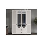 CaddeYıldız Viterbo Gardrop - 4 Kapılı Ekru